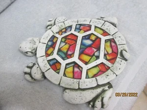 Mosiac Stepping Stone Turtle New 10" X 10" .5" Thick - Picture 1 of 6