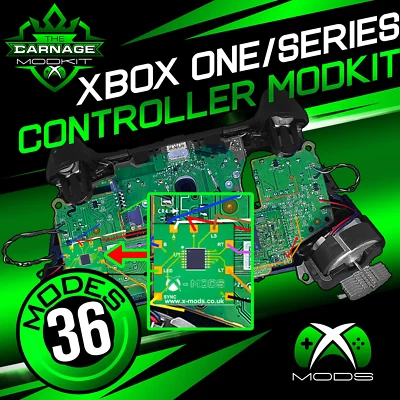 XBOX ONE SERIES CONTROLLER CARNAGE DIY RAPID FIRE MOD CHIP KIT PACK MODDED PAD - Image 1 of 3