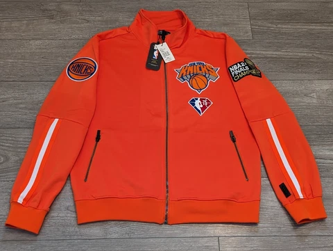 New York Knicks Pro Standard Men's 2XL NBA Full Zip Track Jacket Orange NWT Cover