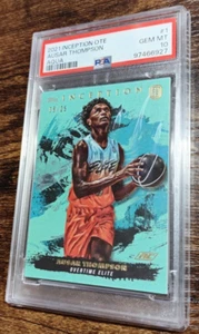 2021 Topps Inception OTE Ausar Thompson #1 AQUA /25 RC PSA 10! POP 4! "B" - Foto 1 di 2