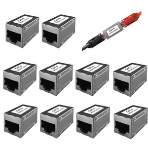 10 x câble réseau couplage Cat.6 RJ45 câble patch connecteur adaptateur ProfiPatch - Photo 1/5