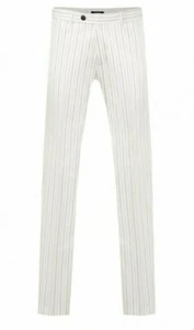 Avail London Men's Stone Navy Pinstripe Suit Trousers Size 32 R New With Tags - Picture 1 of 4