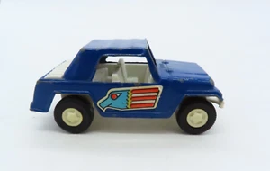 1970  Diecast Tootsietoy Toy "Jeepster"  Blue Vintage America Eagle - Picture 1 of 10