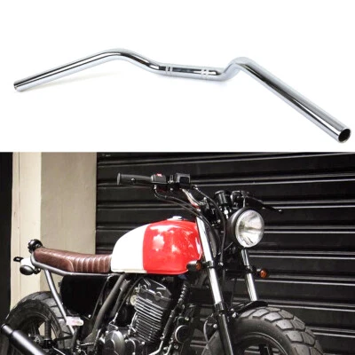 Manillar de arrastre cromado 7/8" 22 mm para Honda CM CB CL 125 250 300 400 500 Foto 1 de 4