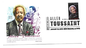 5957 Allen Toussaint Black History 2025  Panda Cachets, pictorial cancel FDC - Picture 1 of 1