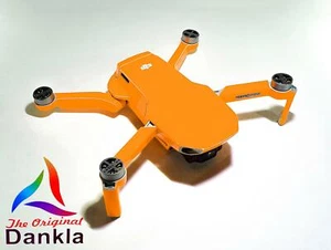 DJI MINI 2 - SKIN - NEON ORANGE - Decal - Wrap -  Folie - Foil - Picture 1 of 10