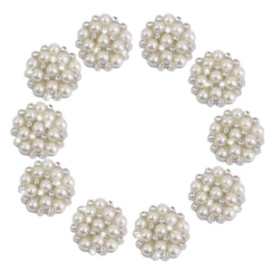 10 Pcs Tasten Strass Silber Kleidung Zubehör Für Mantel Kleid Hosen - Picture 1 of 8