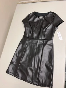 Abito Kirious in pelle senza maniche nero taglia M con zip nuovo con etichetta 322 - Foto 1 di 7