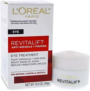LOreal Paris RevitaLift Eye Treatment Anti-Wrinkle & Firming Cream 0.5 oz 4 Pack - Picture 1 of 3