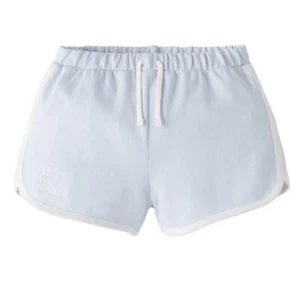 Zara Girls Cotton Light Blue 90s Malibu Plush Shorts Size 9 - Picture 1 of 3