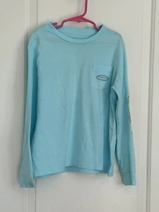 Vineyard Vines boys 7 multi color surfboard flowers long sleeve shirt - Picture 1 of 9