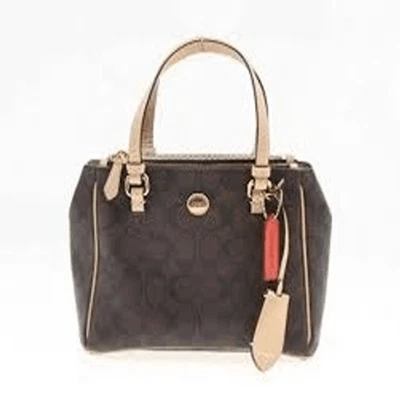 Coach F33752 Peyton Signature mini Jordan Carryall purse tote bag - Image 1 of 4