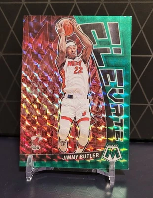 2022-23 Panini Mosaic - Elevate Jimmy Butler #21 Green Mosaic Prizm - Image 1 of 2