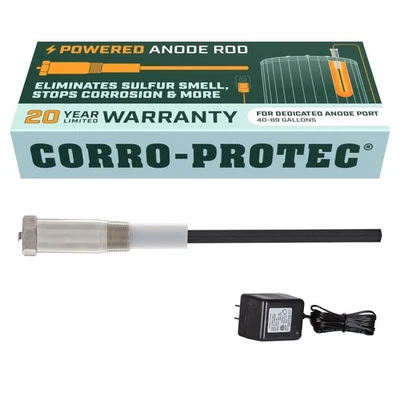 Corro-Protec Powered Anode Rod for Water Heater, 20-Year Warranty, Eliminates... - Image 1 of 4