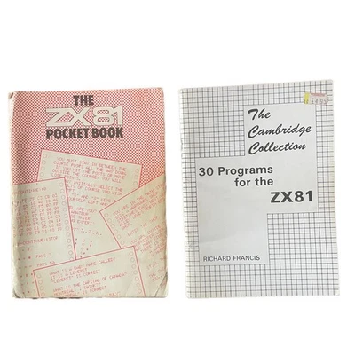 Sinclair ZX81 Pocket Book and Cambridge Collection 30 Programs For - Image 1 of 3