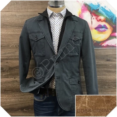 Abrigo deportivo HUGO BOSS para hombre Blazer Chaqueta informal Talla 38R Traje de algodón BRAVIS-W Foto 1 de 4