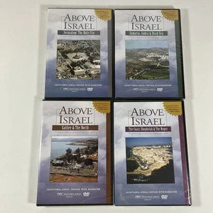 Above Israel DVDs 1 2 3 4 Set, Exceptional Aerial Footage w/ Narration RARE 2004 - Picture 1 of 14