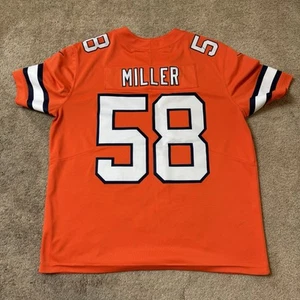 Denver Broncos Jersey Adult XL Orange Nike Von Miller NFL Football Mens STAINS - Picture 1 of 8