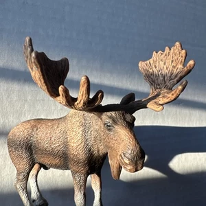 Schleich Male BULL MOOSE 2009 Retired Wildlife Animal Figure - Picture 1 of 11