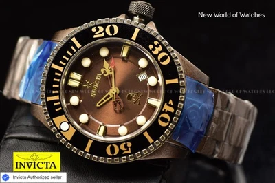RARE Invicta Mens Pirates Of Caribbean LTD ED 0215/3000 SS Brown Automatic Watch - image 1 of 4