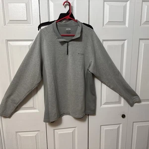 Pullover gris Columbia XL/TG para hombre 1/4 cremallera frontal - Imagen 1 de 15