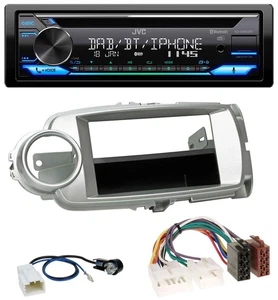 JVC Bluetooth MP3 USB DAB CD Autoradio für Toyota Yaris (11-14) - silber - Bild 1 von 9