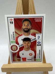 PEGATINAS PANINI EFL 2025 - 26 Roberts/Patterson Stevenage Football Club #652 - Imagen 1 de 7