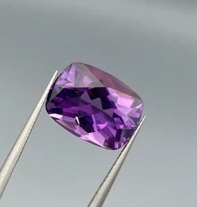 7.30ct natural amythes cushion cut gemstone from brazil - Picture 1 of 5