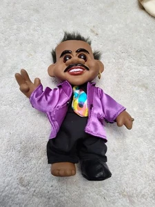 Vintage Celebrity Spoofs Troll Doll Arsenio Hall Earring And Outfit - Picture 1 of 7