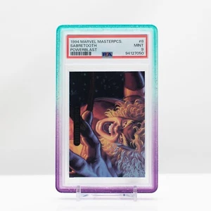 1994 Marvel Masterpieces #8 Sabretooth Powerblast PSA 9 come nuovo - Foto 1 di 4