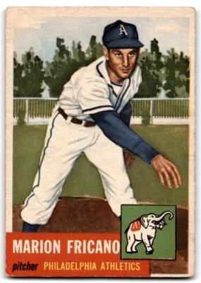1953 Topps Marion Fricano Philadelphia Athletics #199 - Image 1 of 2