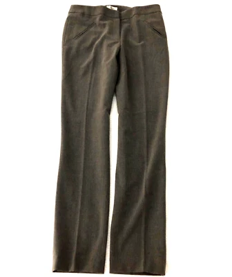 Tahari Arthur S Levine Womens Dress Pants Sz 4 Gray Classic Straight Leg Stretch - Image 1 of 4