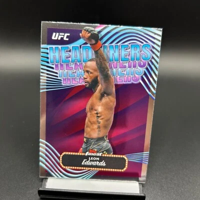 2024 Topps Finest UFC Headliners #4 Leon Edwards - Image 1 of 2
