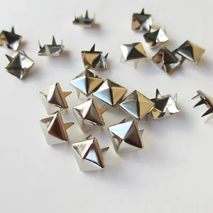 Pyramid Shape Metal Punk Studs DIY for Leather Crafts Coats Purses Handbags - Picture 1 of 19