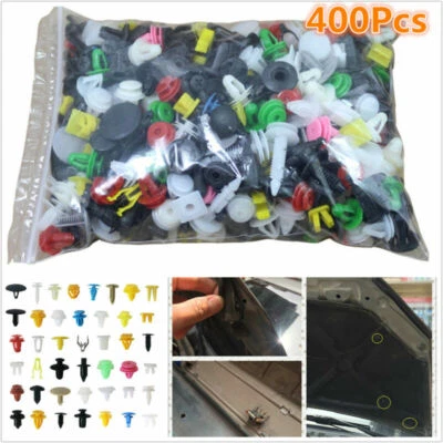 400x Mixed Car Bumper Clips Retainer Fastener Rivet Door Panel Fender Liner Clip - Image 1 of 4