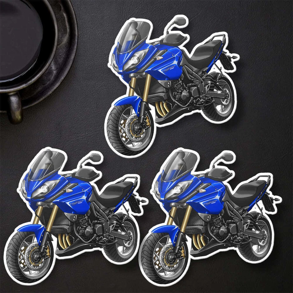 Triumph Tiger 1050 2007-2012 Stickers - Set of 3 Kiss-Cut Motorcycle Decals - Image 1 of 2