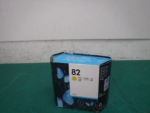 NEW Genuine Sealed HP 82 Yellow DesignJet Ink Cartridge 69ml C4913A OEM - Picture 1 of 7