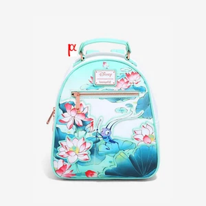 Mochila Floral Loungefly Disney Mulan Cri-Kee y Mulan Lotus Verano Primavera - Imagen 1 de 4