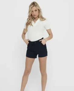 Jacqueline de Yong hübsche Shorts mit Kordelzug dunkelblau Gr. 2XL BRANDNEU - Bild 1 von 7