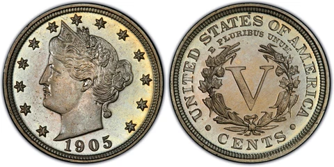 1905 PCGS PR65 Liberty V Nickel Cover