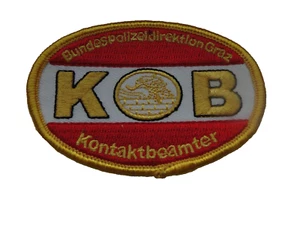Parche Policía Austria Dirección Federal Policía GRAZ KOB 8x5,5cm - Imagen 1 de 1