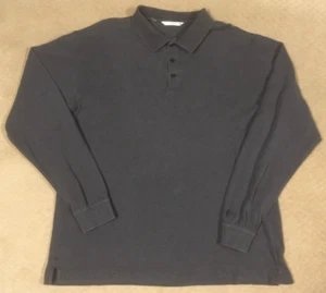 Cutter&buck Men’s Long Sleeve Polo Golf Shirt Size LARGE Dark Gray - Picture 1 of 13