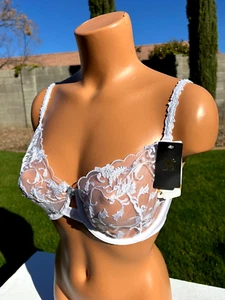 Wacoal 855379 Dramatic Interlude Bra 32DD White Underwire UW Gorgeous! $88 NWT - Picture 1 of 7