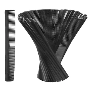 36 Pack Hair Comb Bulk 7 Inch Carbon Fiber Cutting Comb All Purpose Combs for Me - Picture 1 of 12