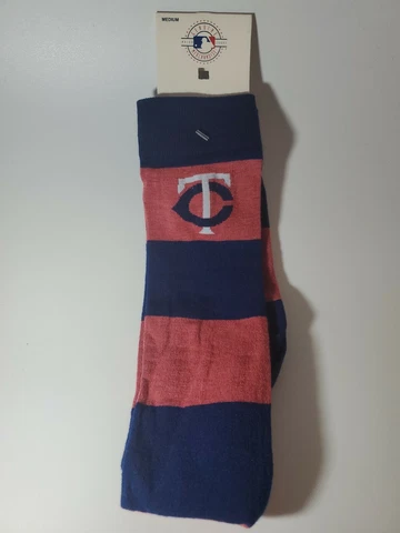 Minnesota Twins MLB Blue Crew Dress Socks Size Medium 5-10 NEW Cover