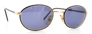 Gafas de sol vintage CUTLER and GROSS 0394 doradas negras ovaladas panto años 90 Londres - Imagen 1 de 10