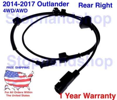 SENSOR DE VELOCIDAD DE RUEDA ABS PARA MITSUBISHI 2014-2017 Outlander AWD trasero derecho Foto 1 de 3