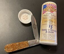 GEC GREAT EASTERN CUTLERY 15 TC BARLOW GLITTER ROSE GOLD ACRYLIC POCKET KNIFE