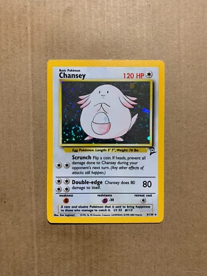 Chansey 3/130 Base Set 2 - Holo Pokemon Card - NM - Image 1 of 3