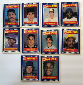 1986 Burger King Baseball Trading Card Set of 20 Series 2 Ryne Sandberg Jim Rice